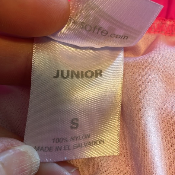 Soffe neon, pink 100% nylon shorts size small - Picture 10 of 11